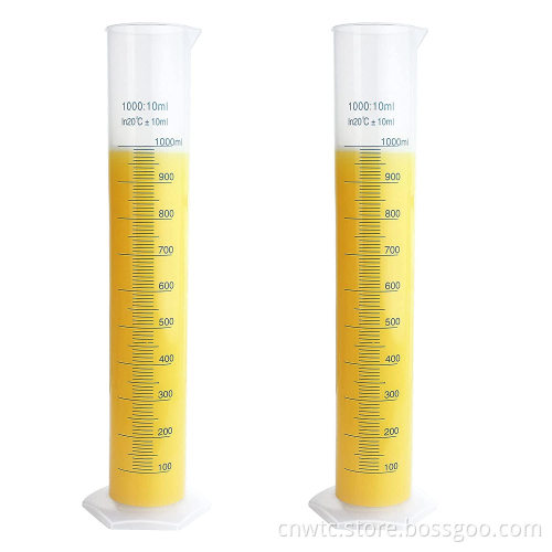 Lab Supplies: 50ml and 100ml PP Plastic Graduated Cylinders for Precise Measurements